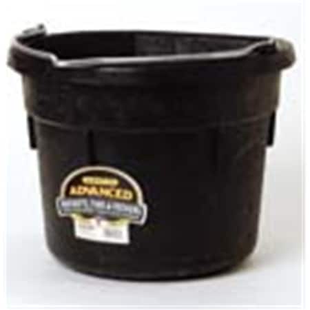 Miller Rubber Flatback Bucket Black 18 Quart - DFW18/DF18FBA MI37368
